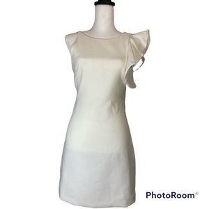 NWT Lulu's Sleeveless Cocktail Dress in Off White size XS